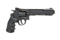 WELL G296C BLACK C02 REVOLVER with sleek design and textured grip for accurate shooting