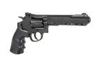 WELL G296C BLACK C02 REVOLVER with sleek design and textured grip for accurate shooting
