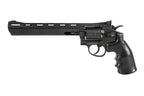 WELL G296D REVOLVER C02 with a sleek black design and ergonomic grip for airsoft enthusiasts