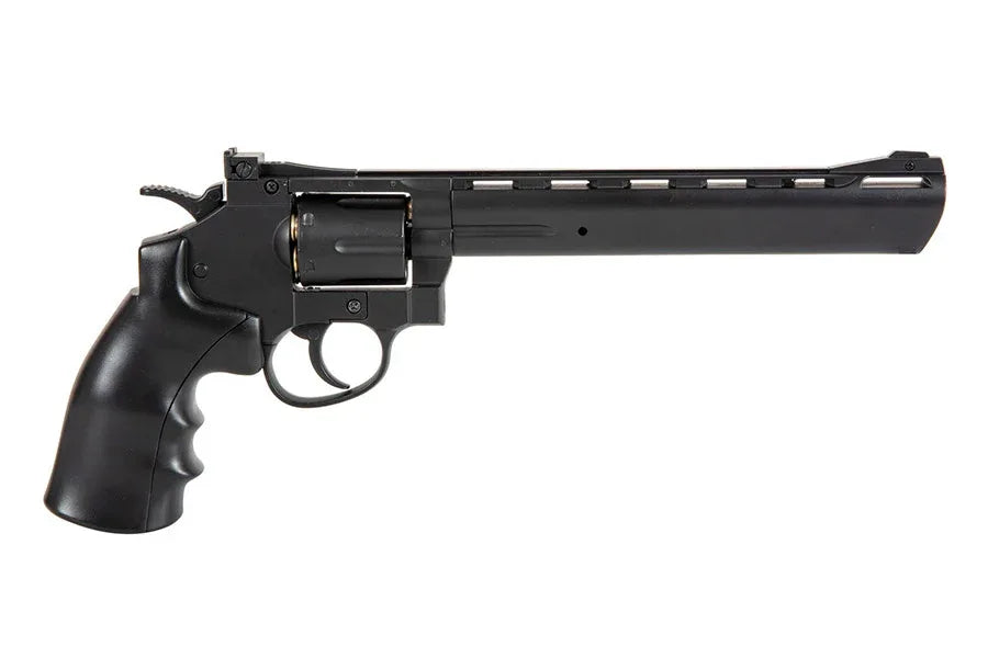WELL G296D REVOLVER C02 with a sleek black finish and comfortable grip for target practice