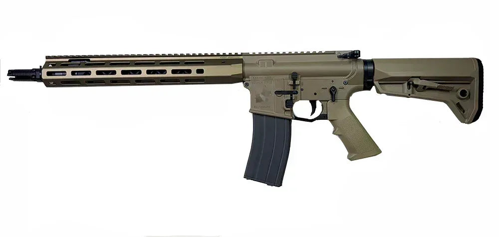 WELL PRO KAC KS-1 Airsoft Rifle in Tan with Tactical Handguard and Adjustable Stock