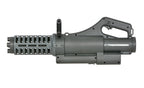 WELL PRO MINIGUN AIRSOFT by WELL with black tactical design and rotating barrel