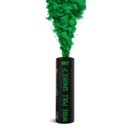 Green Enola Gaye WP40 grenade with smoke effect, perfect for outdoor events and activities