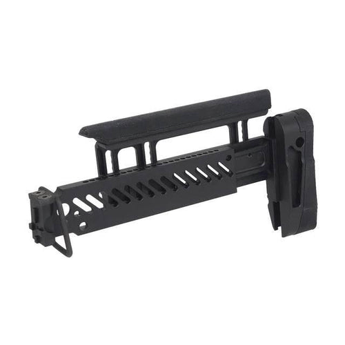 ZENITCO FOLDING AK STOCK in black, designed for enhanced stability and ease of use